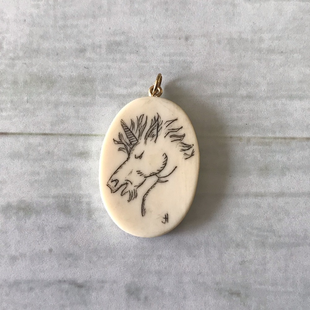 Unicorn Necklace Pendant - Picture 3 of 5
